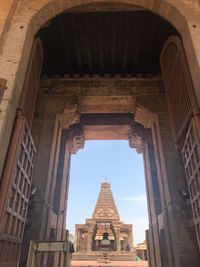 Low angle view of historical building