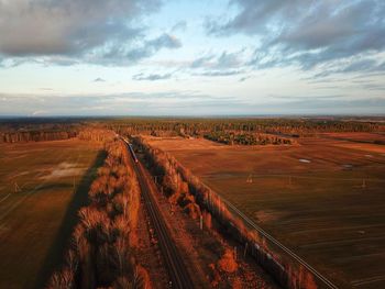 Scenic view of landscape against sky