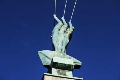 Low angle view of blue sky