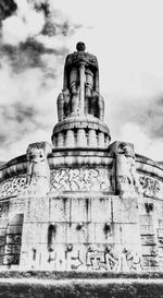 Low angle view of historical building