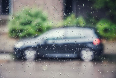 Raindrops on glass window