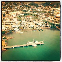 View of boats in water