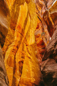 Landscape detail of slot canyons in kanarra falls, utah.