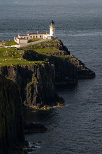 Lighthouse by sea