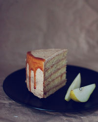 Close-up of cake on table