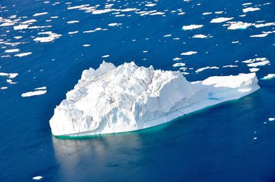 High angle view of an iceberg