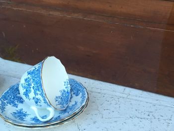 Close-up of food on table