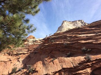 Scenic view of rocky mountains against sky