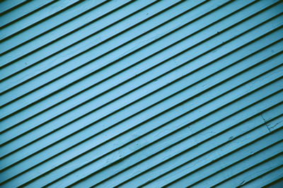 Full frame shot of turquoise wooden wall