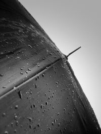 Close-up of water against clear sky