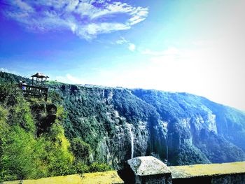 Panoramic view of landscape against sky