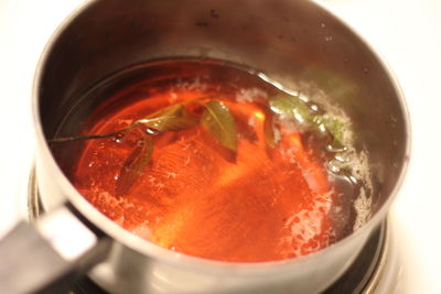 Close-up of soup in bowl