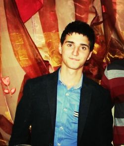 looking at camera