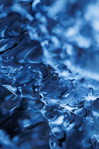 Full frame shot of frozen water