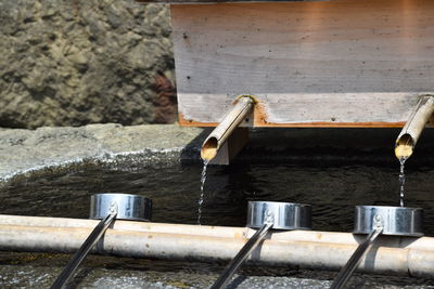 Close-up of fountain