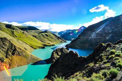 Scenic view of lake
