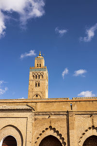 Low angle view of historical building against sky