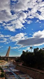 Built structure against cloudy sky