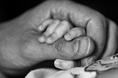 Close-up of human hand