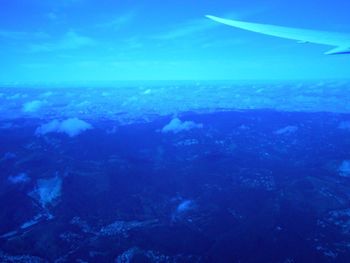 Aerial view of sea and landscape