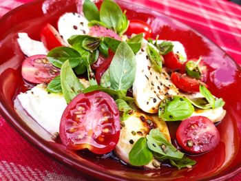 Close-up of salad in plate