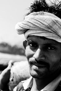 Portrait of mid adult man