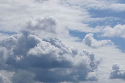 Low angle view of clouds in sky