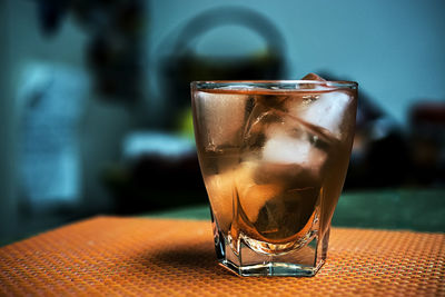 Close-up of drink on table