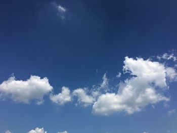 Low angle view of clouds in sky