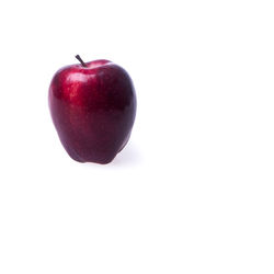 Close-up of apple against white background