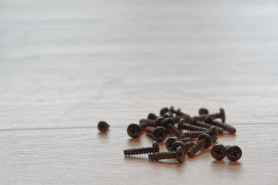 Close-up of nuts on table