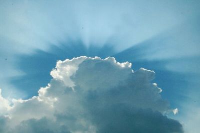 Low angle view of cloudy sky