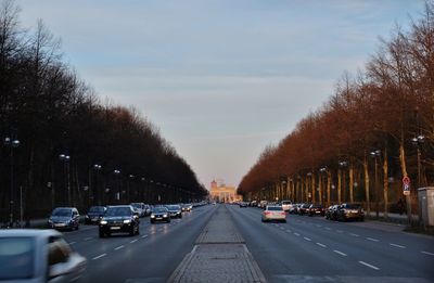 Road leading to brandenburg gate