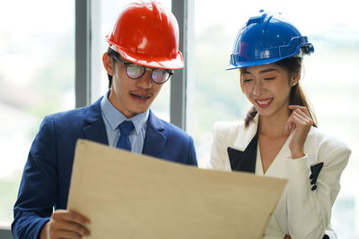 Portrait of doctor using digital tablet