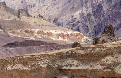 Scenic view of rocky mountains