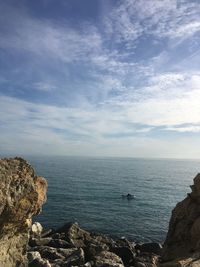 Scenic view of sea against sky