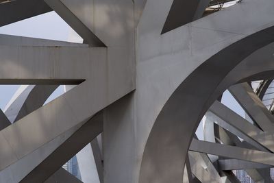 Low angle view of modern building against sky