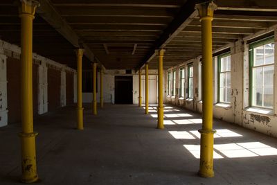 Empty corridor of building