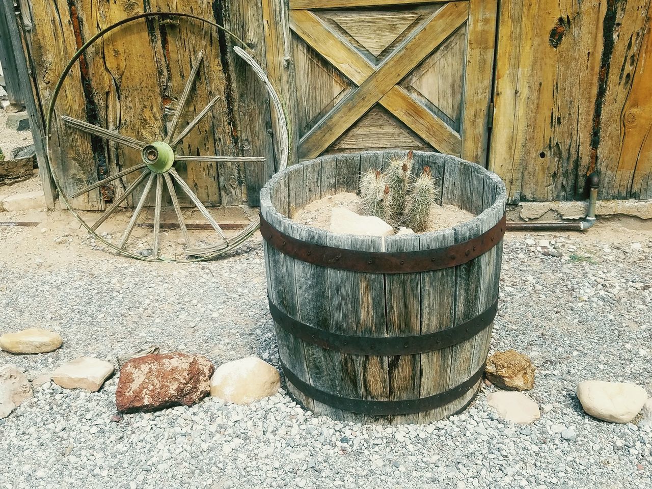 CLOSE-UP VIEW OF RUSTY ABANDONED