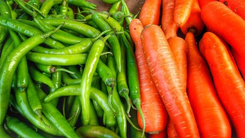 Full frame shot of vegetables for sale at market stall