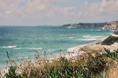 Scenic view of sea against sky