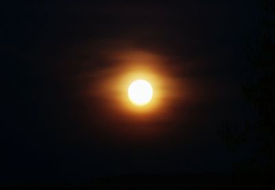 Scenic view of moon against sky