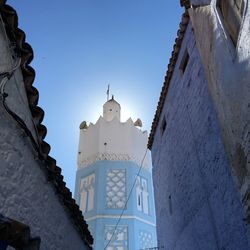 Low angle view of buildings against sky