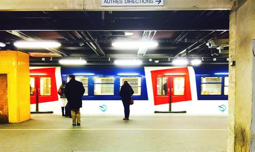 People at subway station