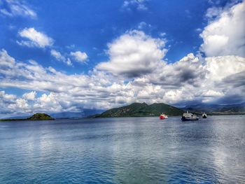 Scenic view of sea against sky