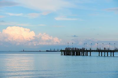 Pier in sea