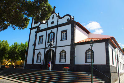 Low angle view of building against sky