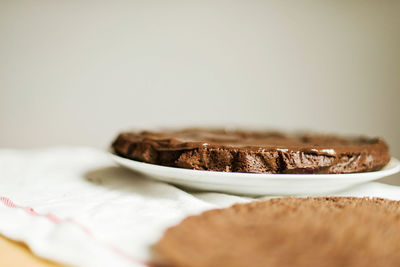 Close-up of cake in plate