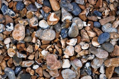 Full frame shot of pebbles