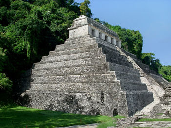 Low angle view of historical building